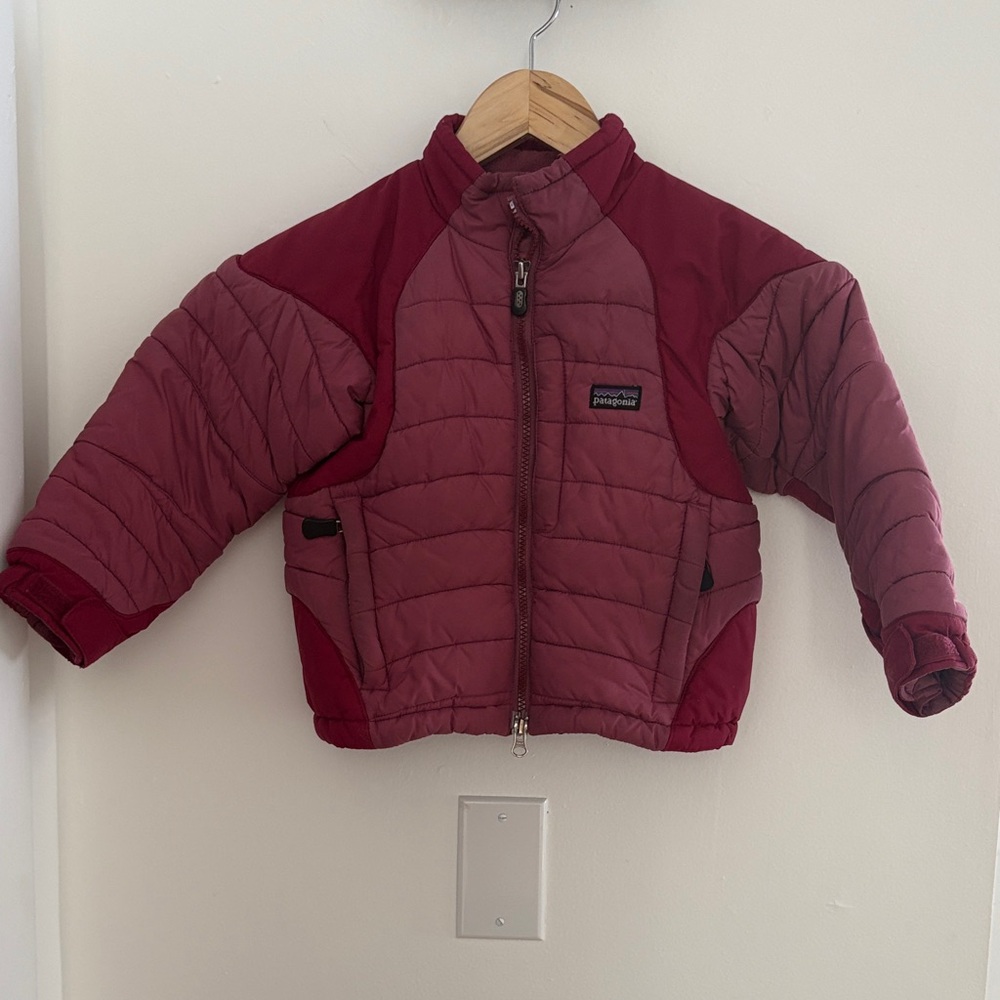 Patagonia Kids Maroon Puffer Jacket